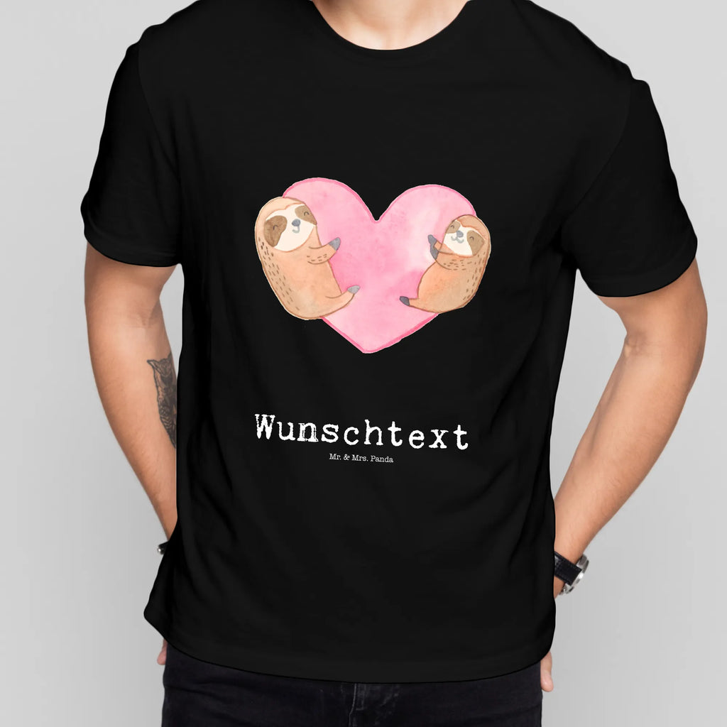 Rozmiar L Personalizowana koszulka leniwce Serce Männer, T-Shirt Personalisiert, T-Shirt mit Namen, Frauen, T-Shirt mit Aufruck, Liebe, Partner, Freund, Freundin, Ehemann, Ehefrau, Heiraten, Verlobung, Heiratsantrag, Liebesgeschenk, Jahrestag, Hocheitstag, Liebesbeweis, Geschenk für Partner, Hochzeitstag, für Ehemann, Geschenk für Frauen, Valentinstag, für Männer, Mitbringsel, Geschenk für Freundin