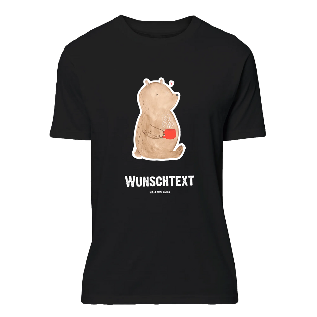 Personalisiertes T-Shirt Bär Morgenkaffee T-Shirt mit Aufruck, T-Shirt Personalisiert, T-Shirt mit Namen, Ehefrau, Hocheitstag, Heiratsantrag, Heiraten, Jahrestag, Verlobung, Liebesgeschenk, Liebe, Partner, Freundin, Ehemann, Freund, für Männer, Liebesbeweis, Geschenk für Freundin, für Ehemann, Geschenk für Partner, Geschenk für Frauen, Hochzeitstag, Valentinstag, Mitbringsel
