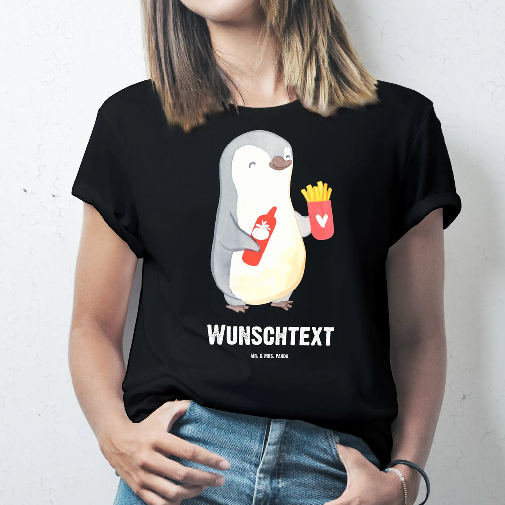 Rozmiar L Personalizowana koszulka pingwin frytki T-Shirt mit Namen, T-Shirt mit Aufruck, T-Shirt Personalisiert, Ehefrau, Hocheitstag, Heiratsantrag, Heiraten, Jahrestag, Verlobung, Liebesgeschenk, Liebe, Partner, Freundin, Ehemann, Freund, Geschenk für Partner, Mitbringsel, Liebesbeweis, Hochzeitstag, Geschenk für Freundin, Geschenk für Frauen, für Männer, für Ehemann, Valentinstag