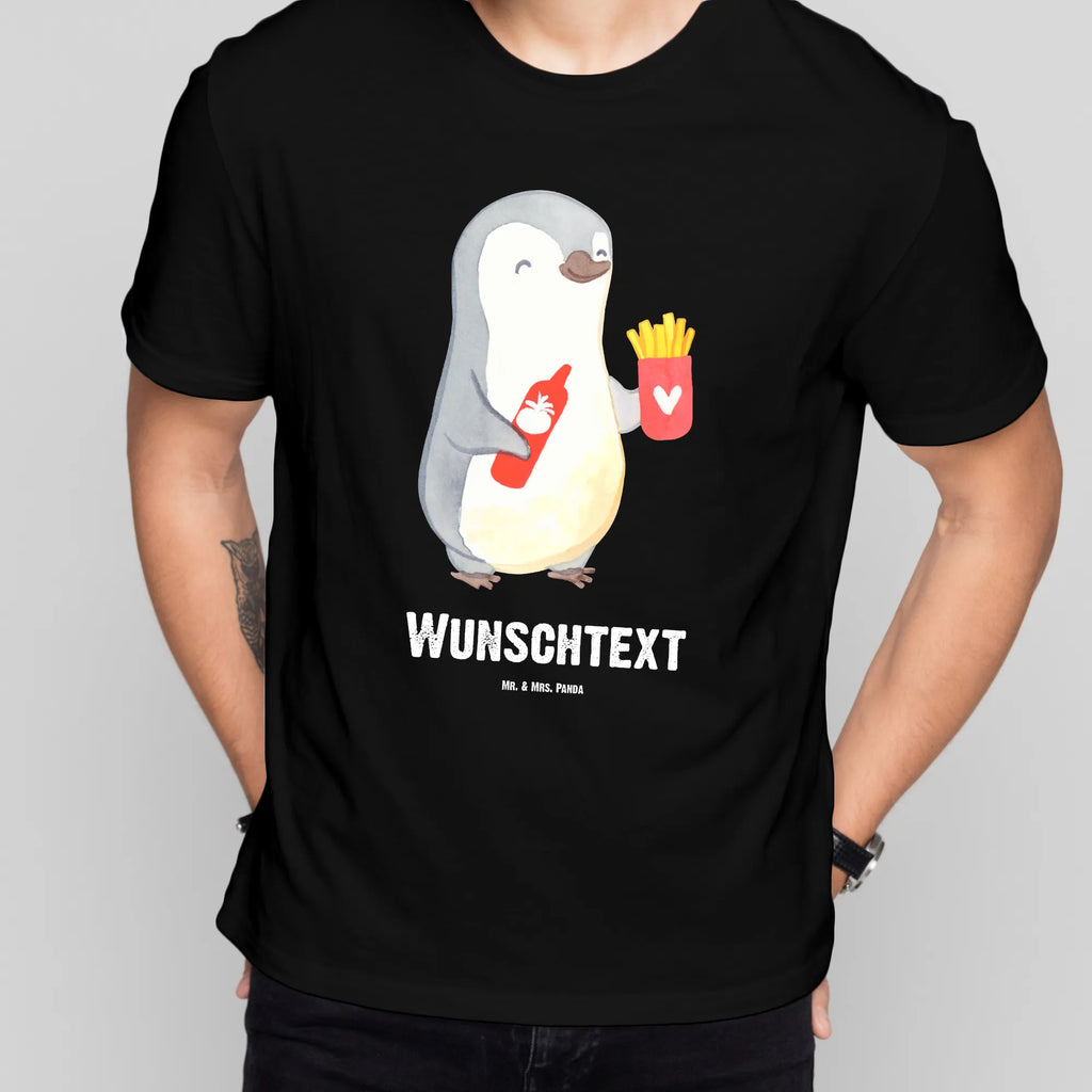 Rozmiar L Personalizowana koszulka pingwin frytki T-Shirt mit Namen, T-Shirt mit Aufruck, T-Shirt Personalisiert, Ehefrau, Hocheitstag, Heiratsantrag, Heiraten, Jahrestag, Verlobung, Liebesgeschenk, Liebe, Partner, Freundin, Ehemann, Freund, Geschenk für Partner, Mitbringsel, Liebesbeweis, Hochzeitstag, Geschenk für Freundin, Geschenk für Frauen, für Männer, für Ehemann, Valentinstag