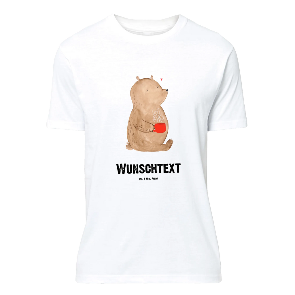 Personalisiertes T-Shirt Bär Morgenkaffee T-Shirt mit Aufruck, T-Shirt Personalisiert, T-Shirt mit Namen, Ehefrau, Hocheitstag, Heiratsantrag, Heiraten, Jahrestag, Verlobung, Liebesgeschenk, Liebe, Partner, Freundin, Ehemann, Freund, für Männer, Liebesbeweis, Geschenk für Freundin, für Ehemann, Geschenk für Partner, Geschenk für Frauen, Hochzeitstag, Valentinstag, Mitbringsel