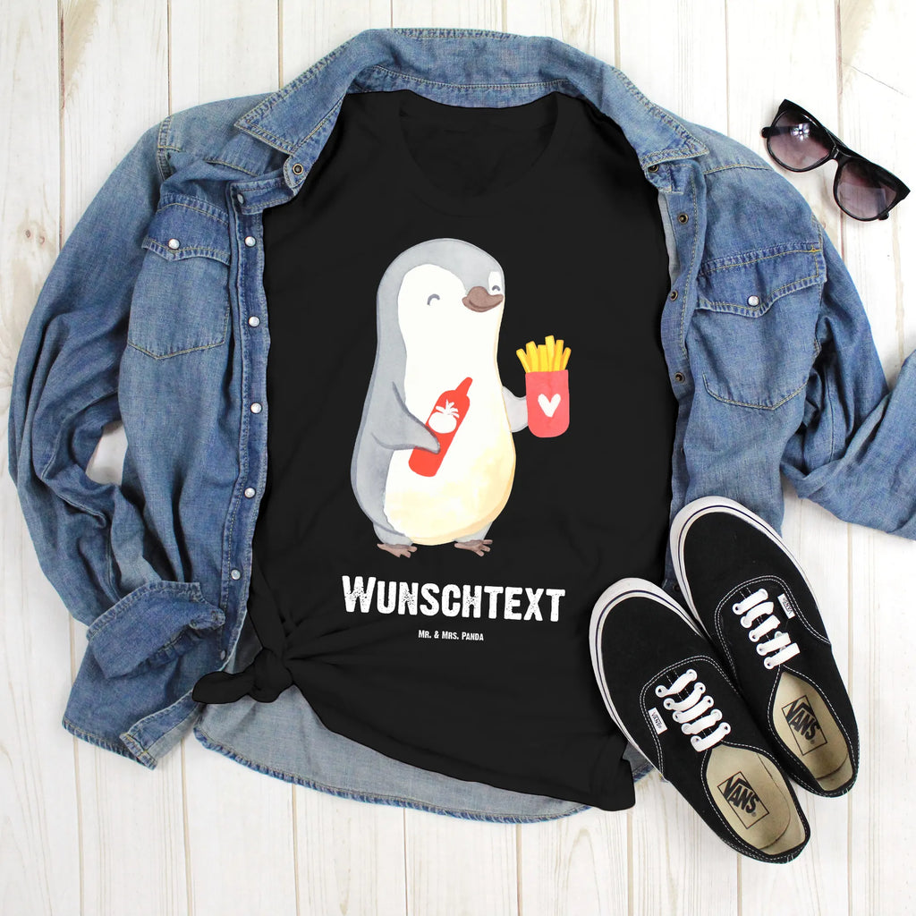Rozmiar L Personalizowana koszulka pingwin frytki T-Shirt mit Namen, T-Shirt mit Aufruck, T-Shirt Personalisiert, Ehefrau, Hocheitstag, Heiratsantrag, Heiraten, Jahrestag, Verlobung, Liebesgeschenk, Liebe, Partner, Freundin, Ehemann, Freund, Geschenk für Partner, Mitbringsel, Liebesbeweis, Hochzeitstag, Geschenk für Freundin, Geschenk für Frauen, für Männer, für Ehemann, Valentinstag