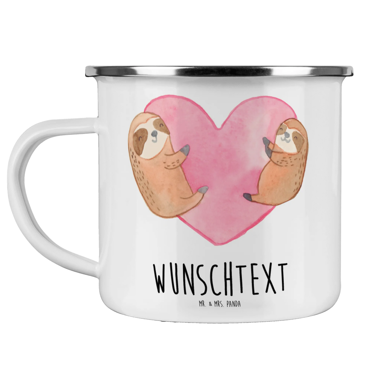 Personalised enamel cup sloths Heart Love, Loving, Two, Together, Marriage, Engagement, Proposal of marriage, Love gift, gift for her, gift for him, anniversary gift, Valentine's Day Gift for Women Love Gift Anniversary Wedding Anniversary Party Favor Gift for Girlfriend Gift for Partner Boyfriend Gift Token of Love for Men for Husband