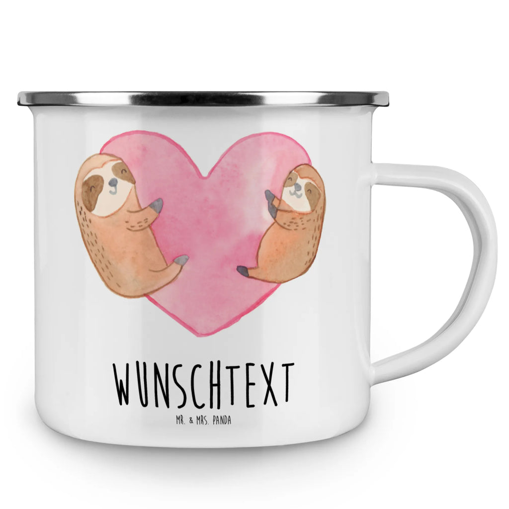 Personalised enamel cup sloths Heart Love, Loving, Two, Together, Marriage, Engagement, Proposal of marriage, Love gift, gift for her, gift for him, anniversary gift, Valentine&#39;s Day Gift for Women Love Gift Anniversary Wedding Anniversary Party Favor Gift for Girlfriend Gift for Partner Boyfriend Gift Token of Love for Men for Husband