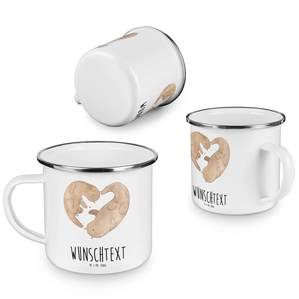 Personalised enamel cup otter valentine Love, Loving, Two, Together, Marriage, Engagement, Proposal of marriage, Love gift, gift for her, gift for him, anniversary gift, Valentine&#39;s Day Gift for Women Love Gift Anniversary Wedding Anniversary Party Favor Gift for Girlfriend Gift for Partner Boyfriend Gift Token of Love for Men for Husband