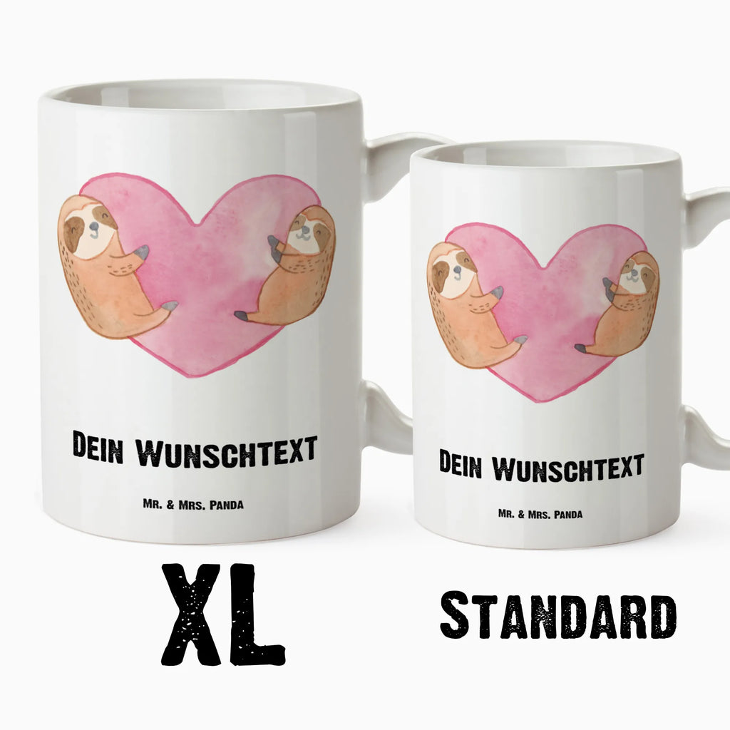 Personalised XL cup sloths Heart Love, Loving, Two, Together, Marriage, Engagement, Proposal of marriage, Love gift, gift for her, gift for him, anniversary gift, Valentine&#39;s Day Gift for Women Love Gift Anniversary Wedding Anniversary Party Favor Gift for Girlfriend Gift for Partner Boyfriend Gift Token of Love for Men for Husband