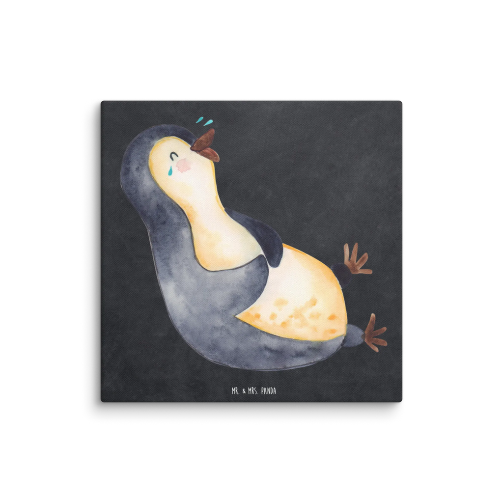 Canvas picture Penguin Laugh Dekoration, Kunstdruck, Bild, Wanddeko, Leinwand, Pinguin, Pinguine, lustiger Spruch, Lachen, Fröhlichkeit, Fröhlich, Optimismus, Humor