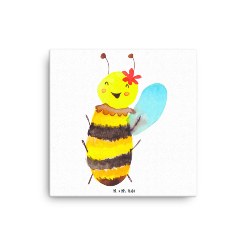 Canvas picture bee happy Kunstdruck, Leinwand, Hummel, Biene, Wespe
