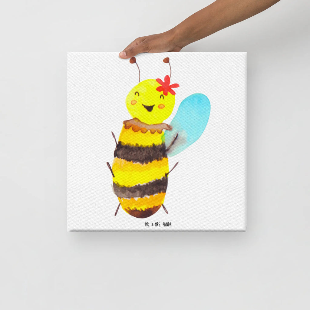 Canvas picture bee happy Kunstdruck, Leinwand, Hummel, Biene, Wespe