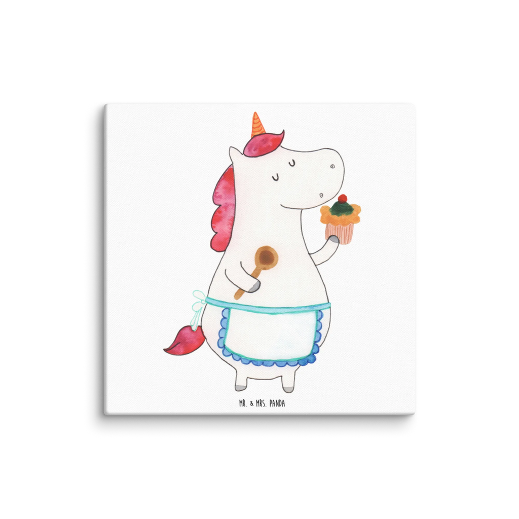 Canvas picture Jednorożec Kuchnia Kunstdruck, Leinwand, Unicorn, Einhorn, Einhorn Deko, Einhörner, Bäckerin, Torte, Träumen, Muffin, Koch, Hobbykoch, Kuchen, Backen, Motivation, Träumer