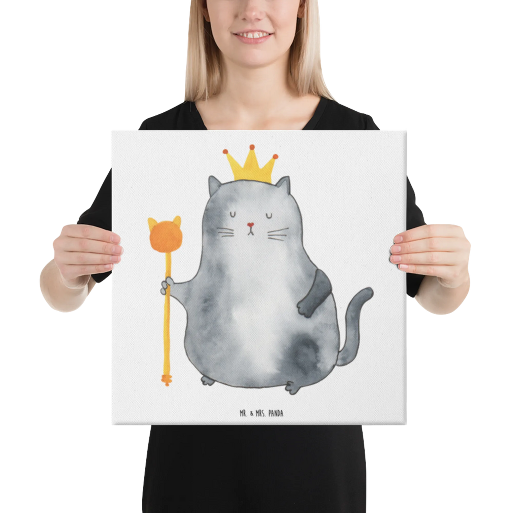 Canvas picture Cat king Leinwand, Kunstdruck, Katzenmotiv, Katzenfan, Katzendeko, Katzenfreund, Katzenliebhaber, Katzenprodukte, Katzenartikel, Katzenaccessoires, Katzensouvenirs, Katzenliebhaberprodukte, Katzenmotive, Katze, Kater, Haustier, Erste Eigenen Wohnung, Umzug, Cat, Cats, Wohnung, Mietze, Katzenbesitzerin, Katzen, König, Katzenhalter, Einzug, Mietzhaus, Königin, Familie, Queen
