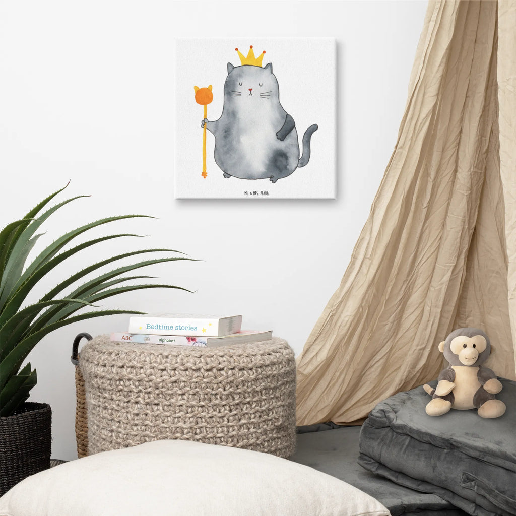 Canvas picture Cat king Leinwand, Kunstdruck, Katzenmotiv, Katzenfan, Katzendeko, Katzenfreund, Katzenliebhaber, Katzenprodukte, Katzenartikel, Katzenaccessoires, Katzensouvenirs, Katzenliebhaberprodukte, Katzenmotive, Katze, Kater, Haustier, Erste Eigenen Wohnung, Umzug, Cat, Cats, Wohnung, Mietze, Katzenbesitzerin, Katzen, König, Katzenhalter, Einzug, Mietzhaus, Königin, Familie, Queen