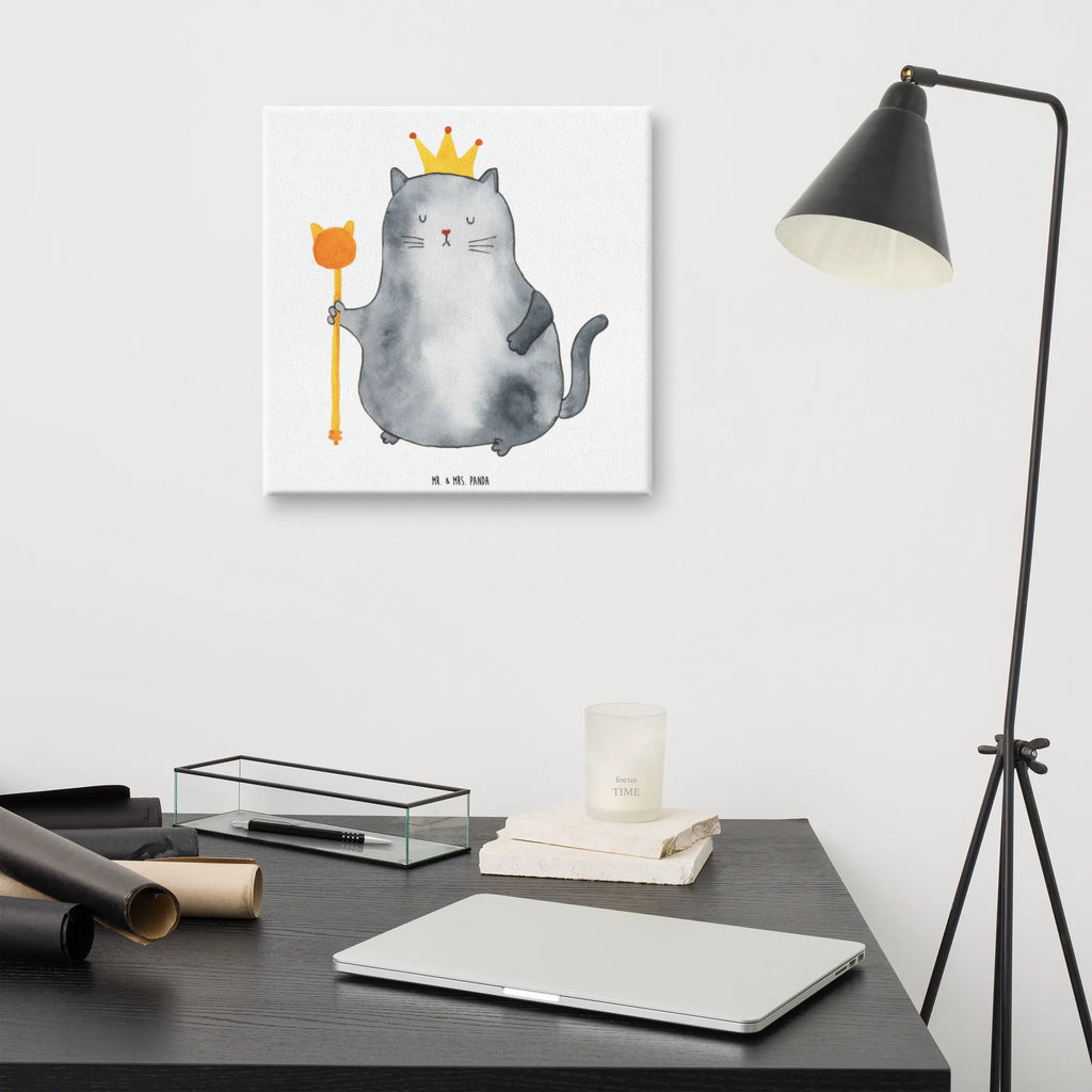 Canvas picture Cat king Leinwand, Kunstdruck, Katzenmotiv, Katzenfan, Katzendeko, Katzenfreund, Katzenliebhaber, Katzenprodukte, Katzenartikel, Katzenaccessoires, Katzensouvenirs, Katzenliebhaberprodukte, Katzenmotive, Katze, Kater, Haustier, Erste Eigenen Wohnung, Umzug, Cat, Cats, Wohnung, Mietze, Katzenbesitzerin, Katzen, König, Katzenhalter, Einzug, Mietzhaus, Königin, Familie, Queen