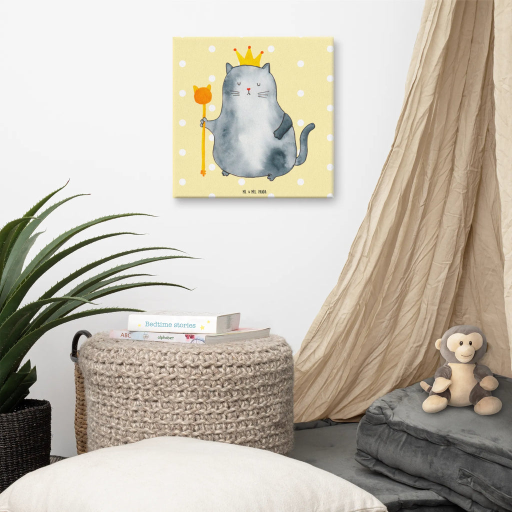 Canvas picture Cat king Leinwand, Kunstdruck, Katzenmotiv, Katzenfan, Katzendeko, Katzenfreund, Katzenliebhaber, Katzenprodukte, Katzenartikel, Katzenaccessoires, Katzensouvenirs, Katzenliebhaberprodukte, Katzenmotive, Katze, Kater, Haustier, Erste Eigenen Wohnung, Umzug, Cat, Cats, Wohnung, Mietze, Katzenbesitzerin, Katzen, König, Katzenhalter, Einzug, Mietzhaus, Königin, Familie, Queen