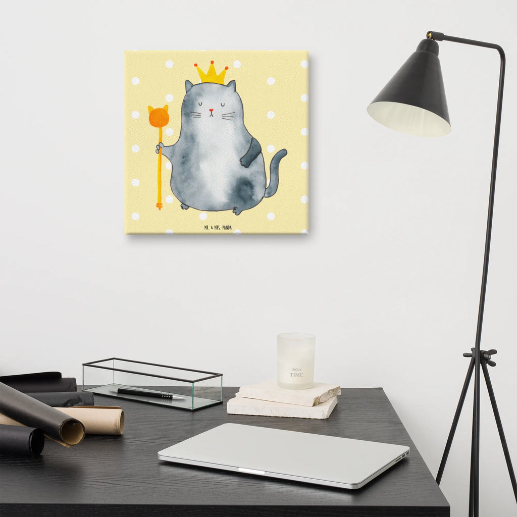 Canvas picture Cat king Leinwand, Kunstdruck, Katzenmotiv, Katzenfan, Katzendeko, Katzenfreund, Katzenliebhaber, Katzenprodukte, Katzenartikel, Katzenaccessoires, Katzensouvenirs, Katzenliebhaberprodukte, Katzenmotive, Katze, Kater, Haustier, Erste Eigenen Wohnung, Umzug, Cat, Cats, Wohnung, Mietze, Katzenbesitzerin, Katzen, König, Katzenhalter, Einzug, Mietzhaus, Königin, Familie, Queen