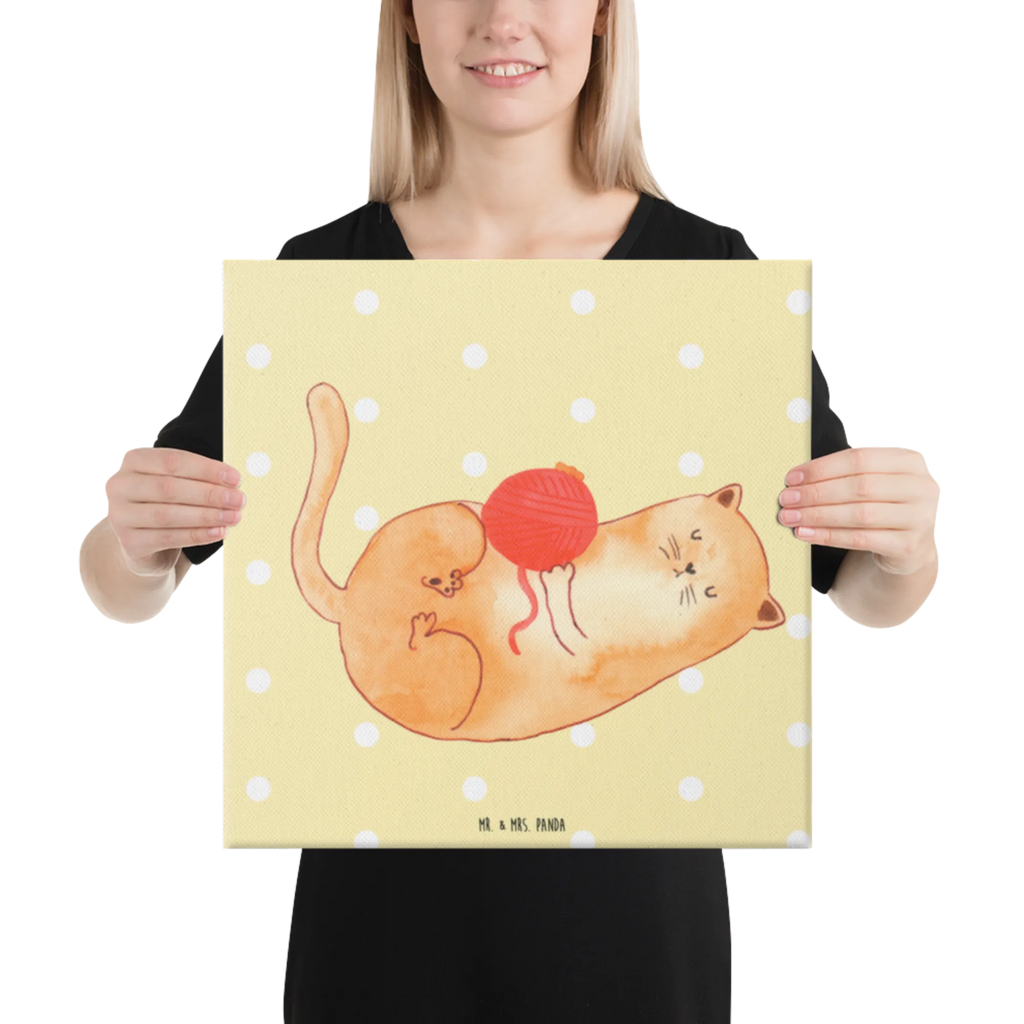 Canvas picture Cat Wool Kunstdruck, Leinwand, Katzenmotiv, Katzenfan, Katzendeko, Katzenfreund, Katzenliebhaber, Katzenprodukte, Katzenartikel, Katzenaccessoires, Katzensouvenirs, Katzenliebhaberprodukte, Katzenmotive, Katze, Katzenhalter, Haustier, Verspielt, Wolle, Cats, Spiel, Mietze, Katzen, Wollknäuel, Katzenbesitzerin, Spielen, Kater, Cat