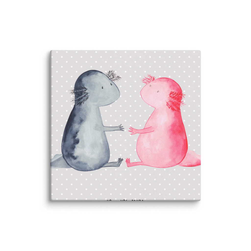 Leinwand Bild Axolotl Liebe Kunstdruck, Leinwand, Molch, Axolotl, Jahrestag, Liebe, Freund, Valentinstag, Verlobter, Lurch, Große Liebe, Lurche, Schwanzlurch, Axolot, Ehemann, Liebesbeweis