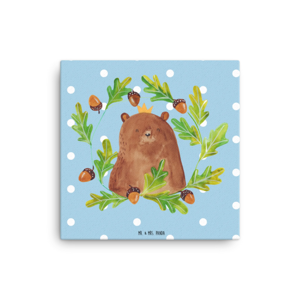 Canvas picture bear king Kunstdruck, Leinwand, Teddybär, Teddy, Bär, Papa Bär, Weltbester Papa, Papa, Vatertag, Daddy, Papi, Vater, Bester Vater, Dad, Bester Papa