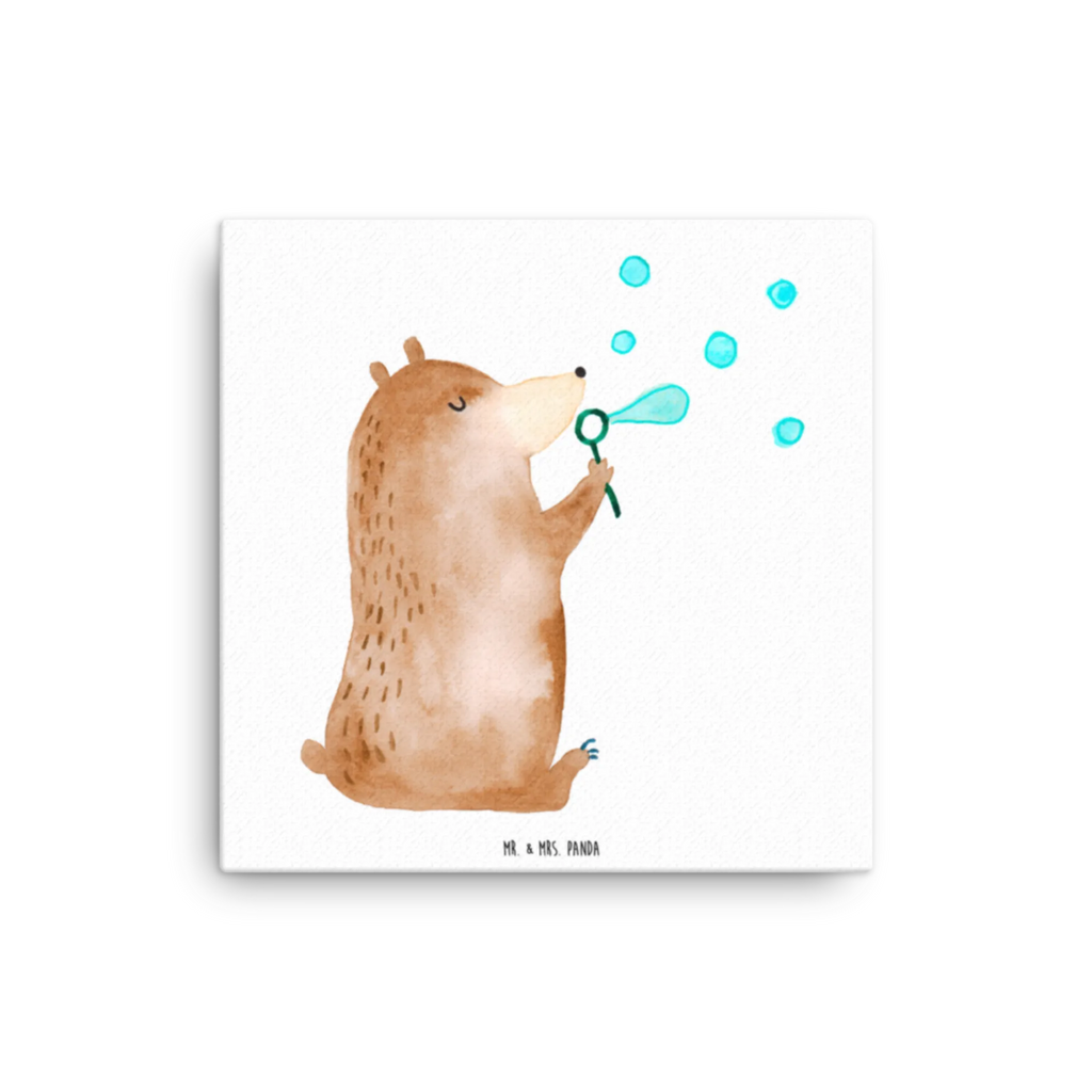 Leinwand Bild Bär Seifenblasen Leinwand, Kunstdruck, Teddybär, Teddy, Bär, Seifenblasen Bär Lustig Sein Glücklich Traurig Happy