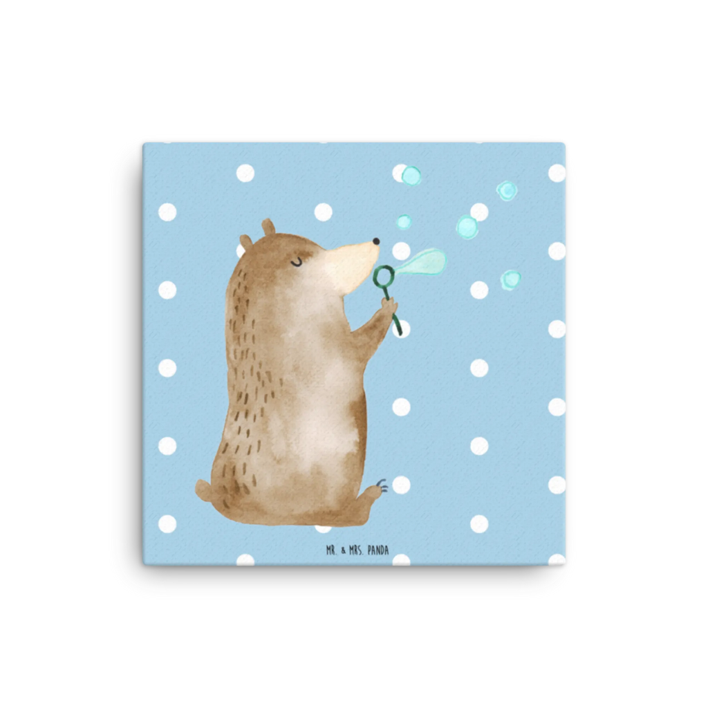 Leinwand Bild Bär Seifenblasen Leinwand, Kunstdruck, Teddybär, Teddy, Bär, Seifenblasen Bär Lustig Sein Glücklich Traurig Happy