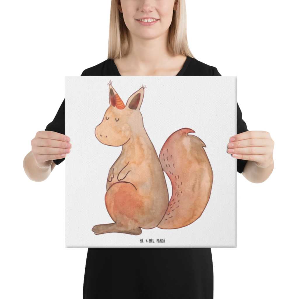 Canvas picture unicorn Believe Leinwand, Bild, Kunstdruck, Wanddeko, Dekoration, Einhorn, Einhörner, Einhorn Deko, Unicorn, Einhörnchen, Eichhörnchen, Eichhorn