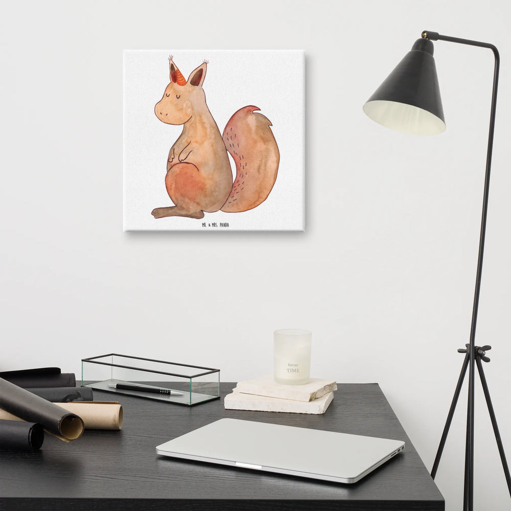 Canvas picture unicorn Believe Leinwand, Bild, Kunstdruck, Wanddeko, Dekoration, Einhorn, Einhörner, Einhorn Deko, Unicorn, Einhörnchen, Eichhörnchen, Eichhorn