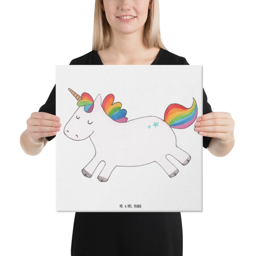 Leinwand Bild Einhorn Happy Wanddeko, Dekoration, Leinwand, Kunstdruck, Bild, Einhorn, Einhörner, Einhorn Deko, Unicorn, witzig, Lachen, Spaß, spannend, glücklich, Lächeln, Lebensfreude, Freude, fröhlich