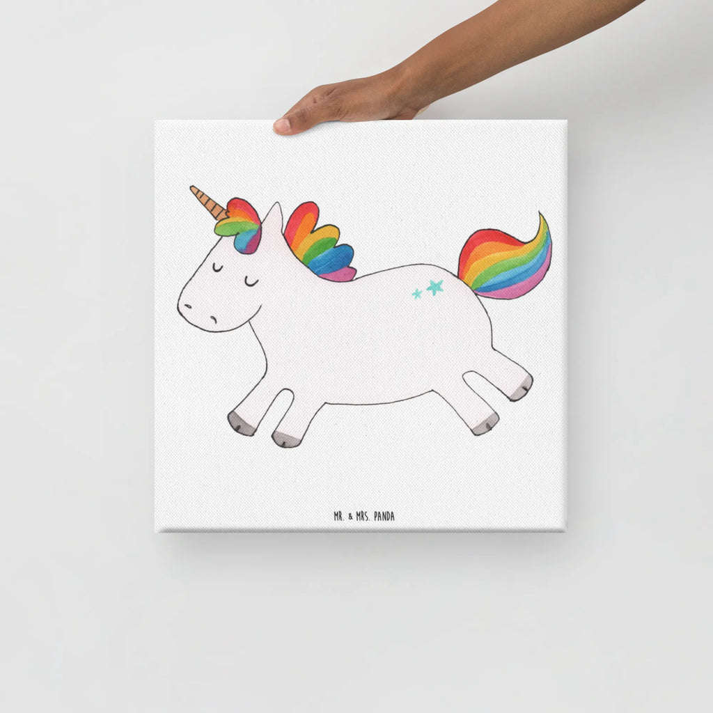 Leinwand Bild Einhorn Happy Wanddeko, Dekoration, Leinwand, Kunstdruck, Bild, Einhorn, Einhörner, Einhorn Deko, Unicorn, witzig, Lachen, Spaß, spannend, glücklich, Lächeln, Lebensfreude, Freude, fröhlich