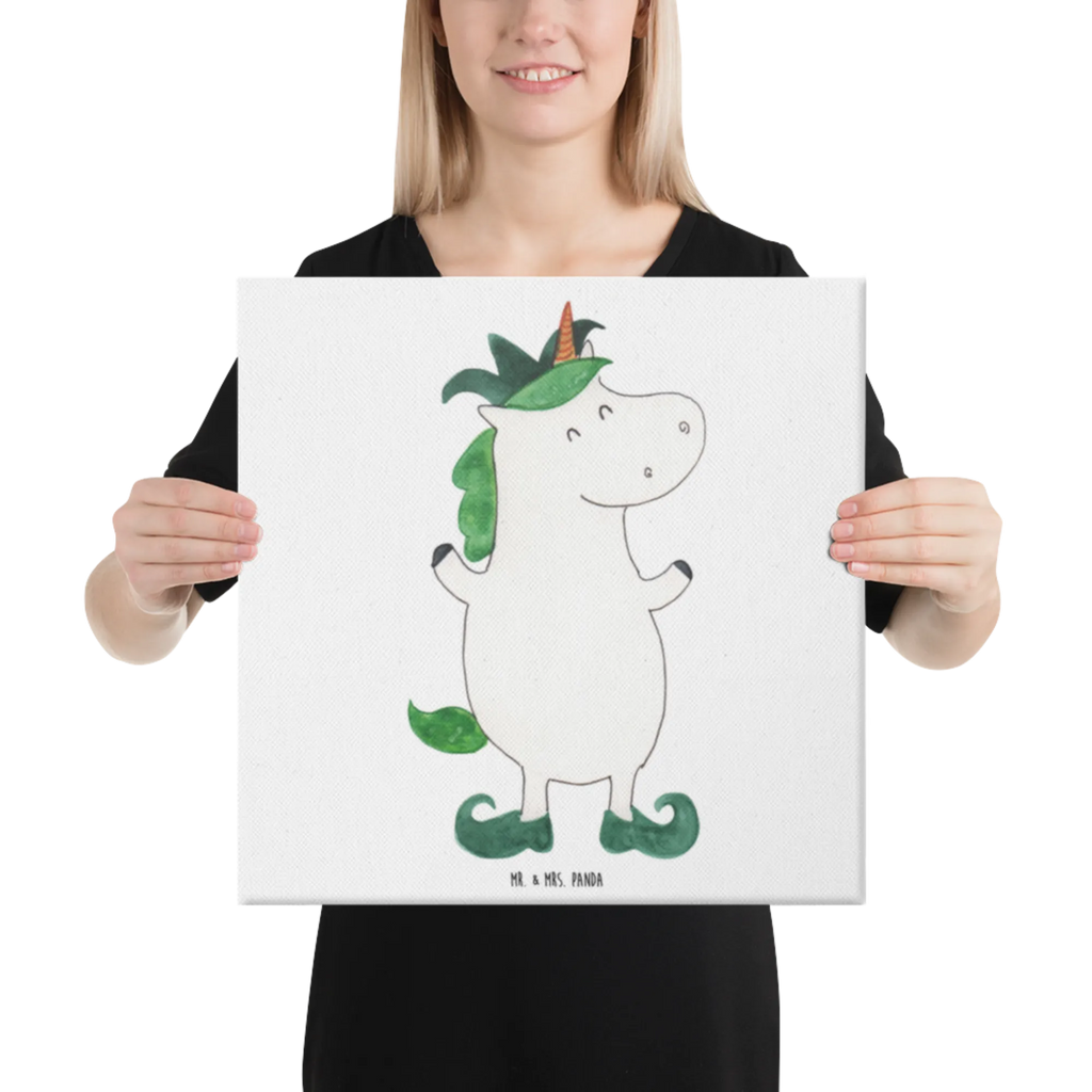 Leinwand Bild Einhorn Joker Bild, Leinwand, Wanddeko, Kunstdruck, Unicorn, Einhorn, Einhorn Deko, Einhörner, Hofnarr, Gaukler, Mittelalter, Kasper