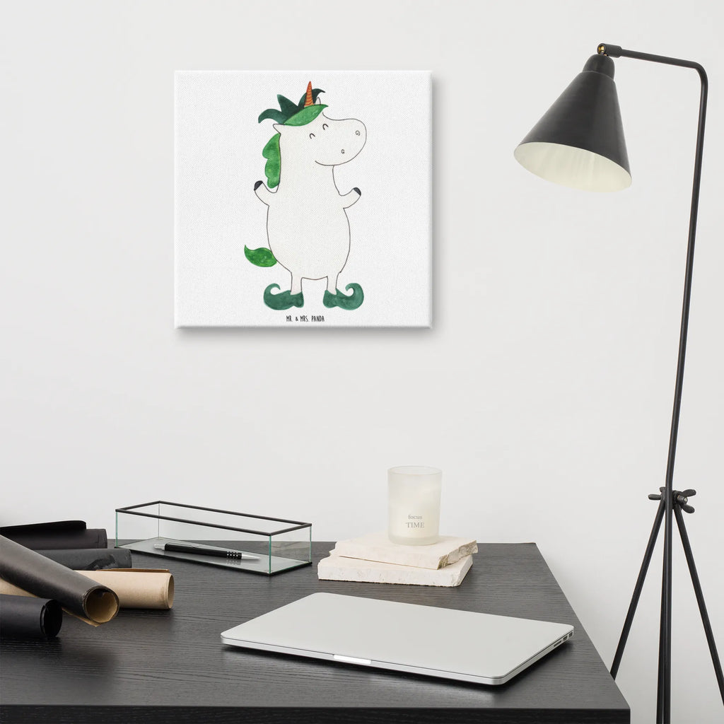 Leinwand Bild Einhorn Joker Bild, Leinwand, Wanddeko, Kunstdruck, Unicorn, Einhorn, Einhorn Deko, Einhörner, Hofnarr, Gaukler, Mittelalter, Kasper