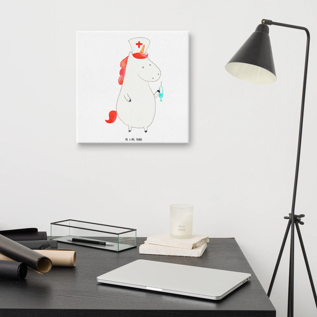 Canvas picture unicorn Nurse Leinwand, Bild, Kunstdruck, Wanddeko, Dekoration, Einhorn, Einhörner, Einhorn Deko, Unicorn, Krankenschwester Geschenk, Krankenpfleger Geschenk, Krankenpflegerin, Krankenschwester Dankeschön, Krankenhaus, Ärztin Geschenk