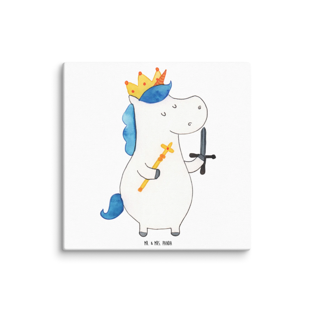 Canvas picture unicorn king with sword Bild, Wanddeko, Dekoration, Kunstdruck, Leinwand, Einhorn, Einhörner, Einhorn Deko, Unicorn, Ritter, Mittelalter, König