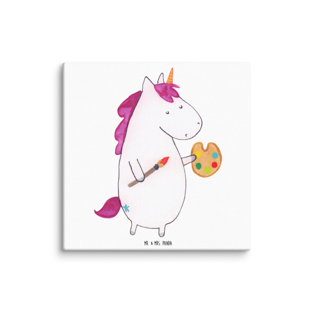 Canvas picture unicorn Artist Wanddeko, Bild, Leinwand, Dekoration, Kunstdruck, Einhorn, Einhörner, Einhorn Deko, Unicorn, Artist, Geschenk, Farbe, Maler, Zeichnen, Pinsel, Künstler, Stift, Englisch, Malen, Welt