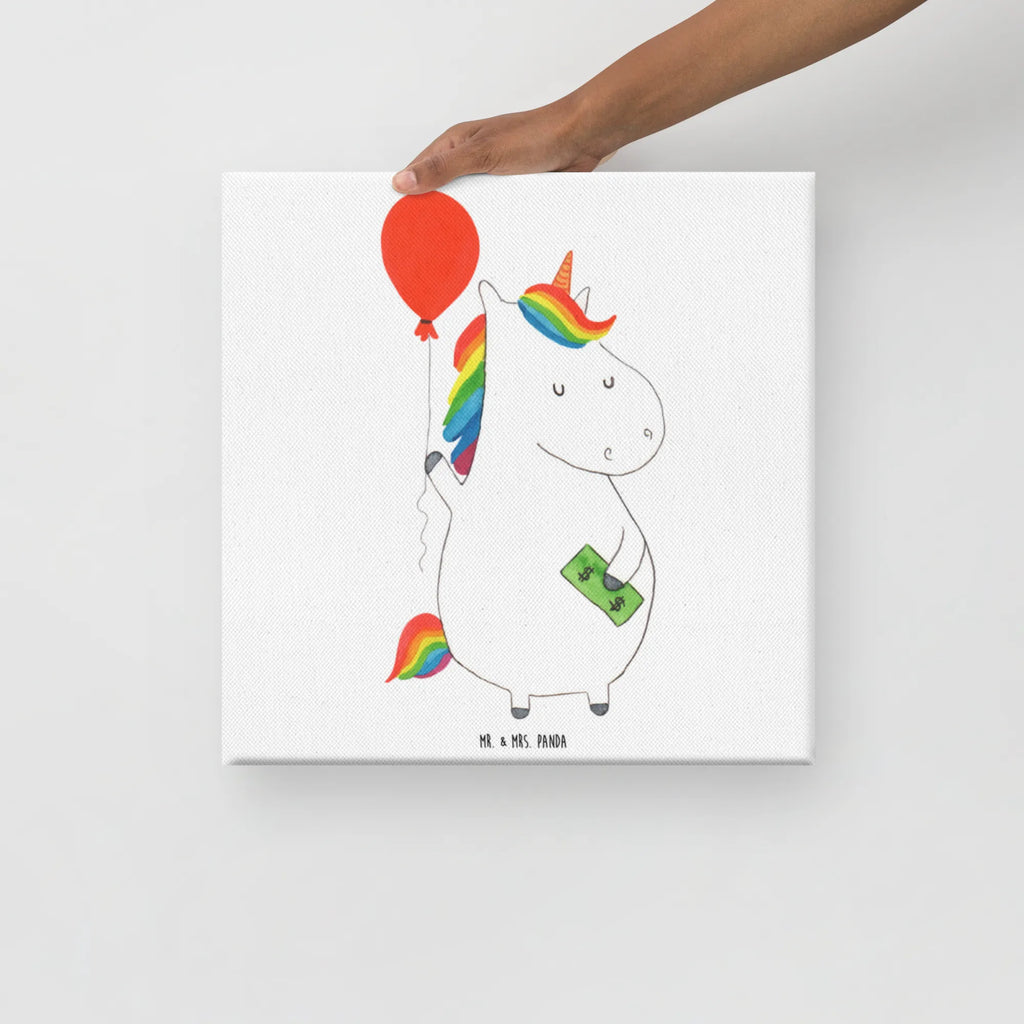 Leinwand Bild Einhorn Luftballon Kunstdruck, Leinwand, Unicorn, Einhorn, Einhorn Deko, Einhörner, Geld, Freundin, Lebenslust, Geschenk, Luftballon, Freude