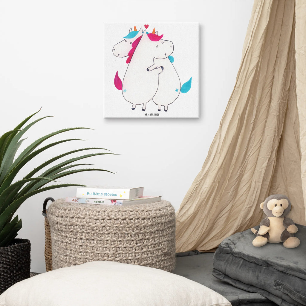 Canvas picture unicorn communication Leinwand, Bild, Dekoration, Kunstdruck, Wanddeko, Einhorn, Einhörner, Einhorn Deko, Unicorn, Spruch, Valentine, Geschenk, Valentinstag, Liebe, witzig, lustig, Partner, Ehe