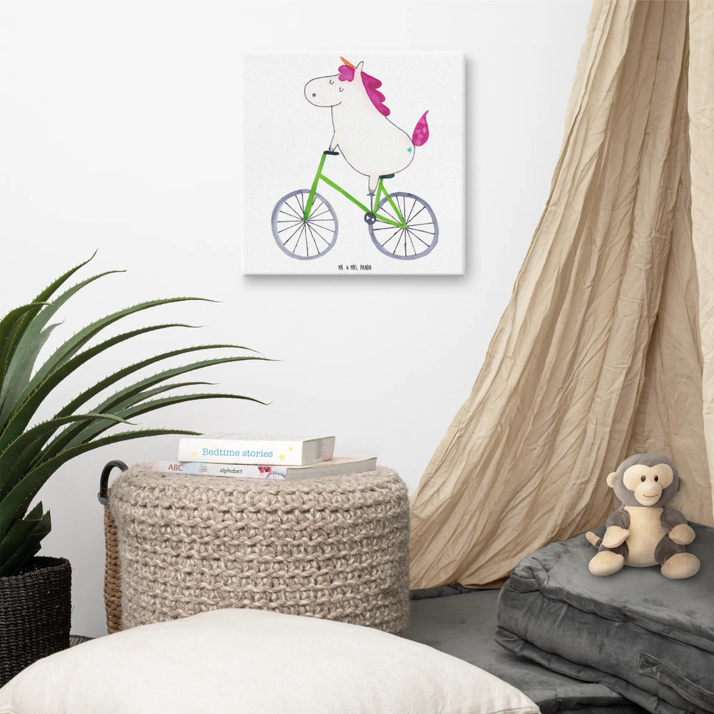 Leinwand Bild Einhorn Radfahrer Bild, Leinwand, Dekoration, Wanddeko, Kunstdruck, Einhorn, Einhörner, Einhorn Deko, Unicorn, Radfahren, Rad, Luxusproblem, Liebeskummer, Feenstaub, Konfetti, Bike, Kummer, Radfahrer