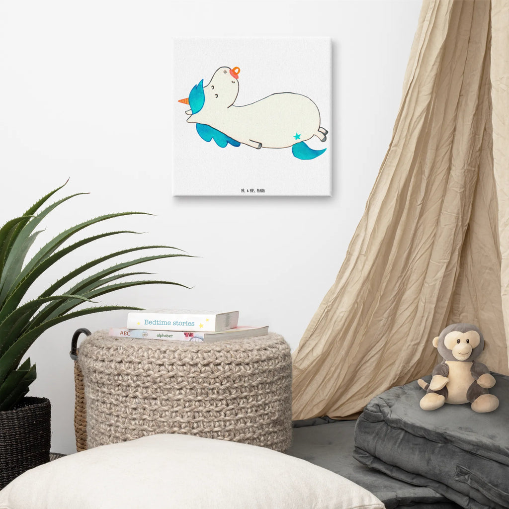 Canvas picture unicorn dummy Wanddeko, Kunstdruck, Dekoration, Bild, Leinwand, Einhorn, Einhörner, Einhorn Deko, Unicorn, Mama, Geschenk Geburt, Mutter, Säugling, Geburtstag, Baby, Geburt, Schnuller, Kleinkind