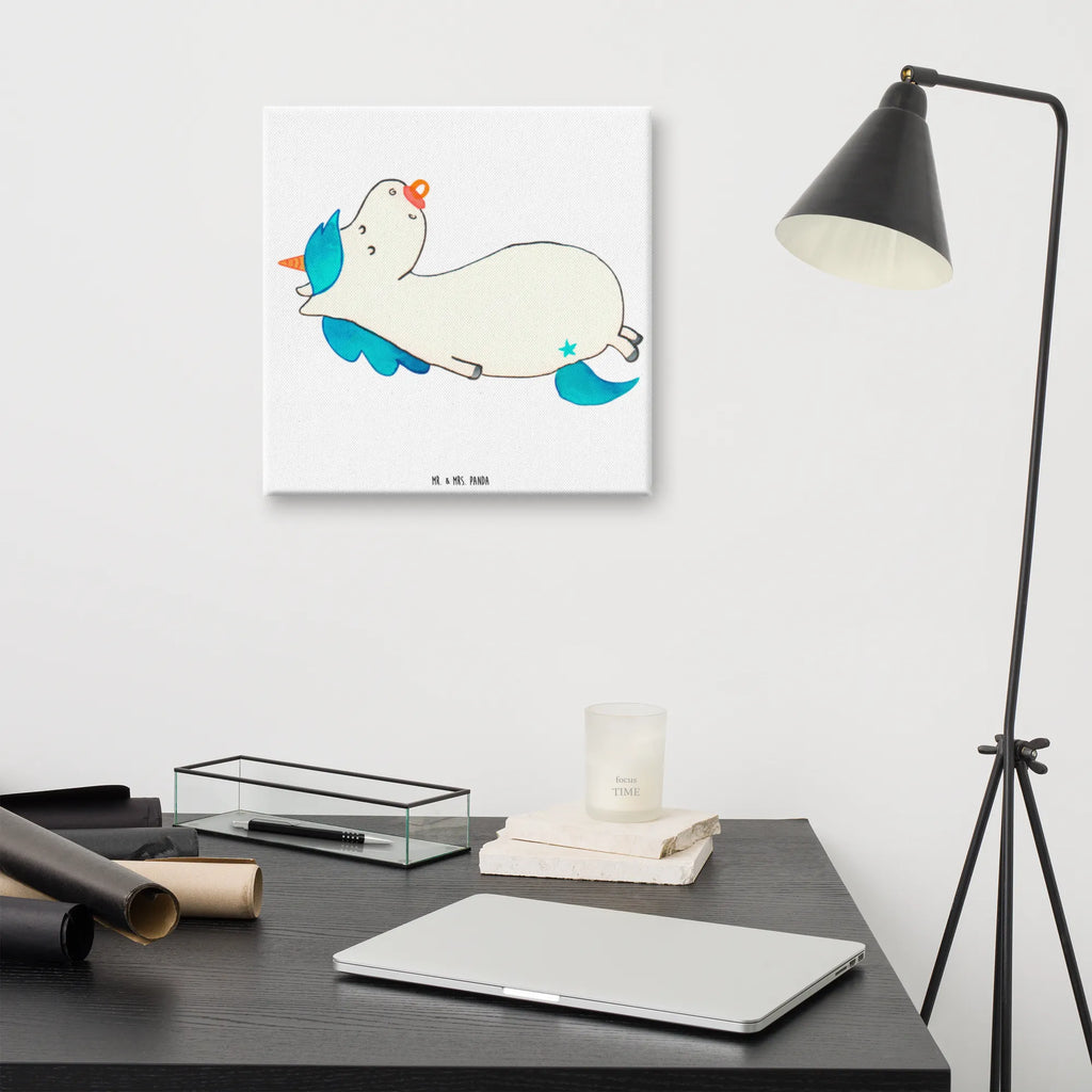 Canvas picture unicorn dummy Wanddeko, Kunstdruck, Dekoration, Bild, Leinwand, Einhorn, Einhörner, Einhorn Deko, Unicorn, Mama, Geschenk Geburt, Mutter, Säugling, Geburtstag, Baby, Geburt, Schnuller, Kleinkind