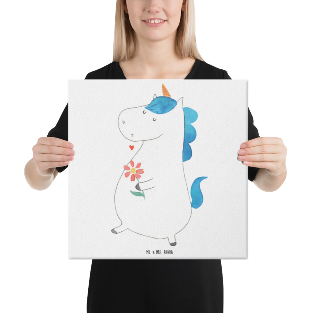 Canvas picture unicorn Stroll Leinwand, Kunstdruck, Unicorn, Einhorn, Einhorn Deko, Einhörner, Motivation, Freude, Spaziergang, Glitzer, Schwester, Gute Laune, Mutter, Blumen, Freundin