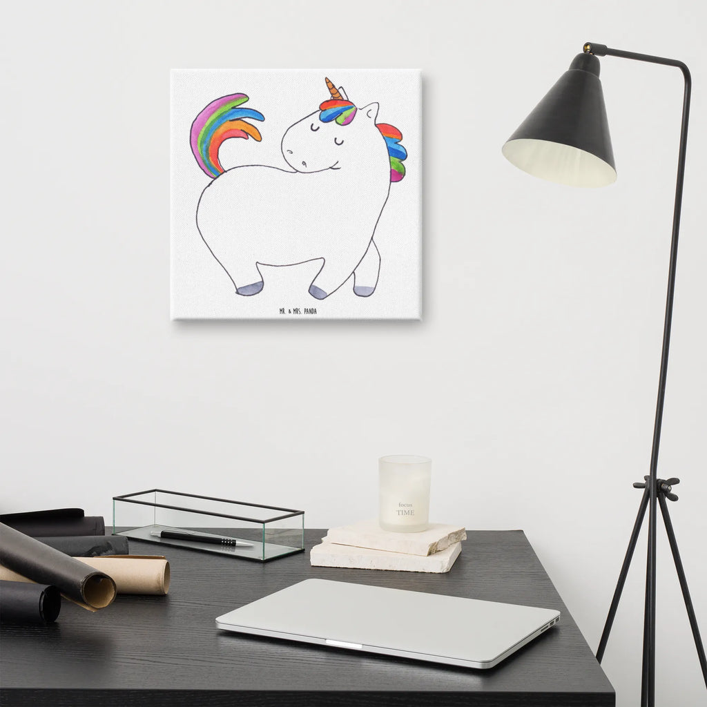 Leinwand Bild Einhorn stolzierend Leinwand, Kunstdruck, Unicorn, Einhorn, Einhorn Deko, Einhörner, Reiter, Geschenk, Freundin, Pferd, Anders, Stolz, Bunt, Reiten