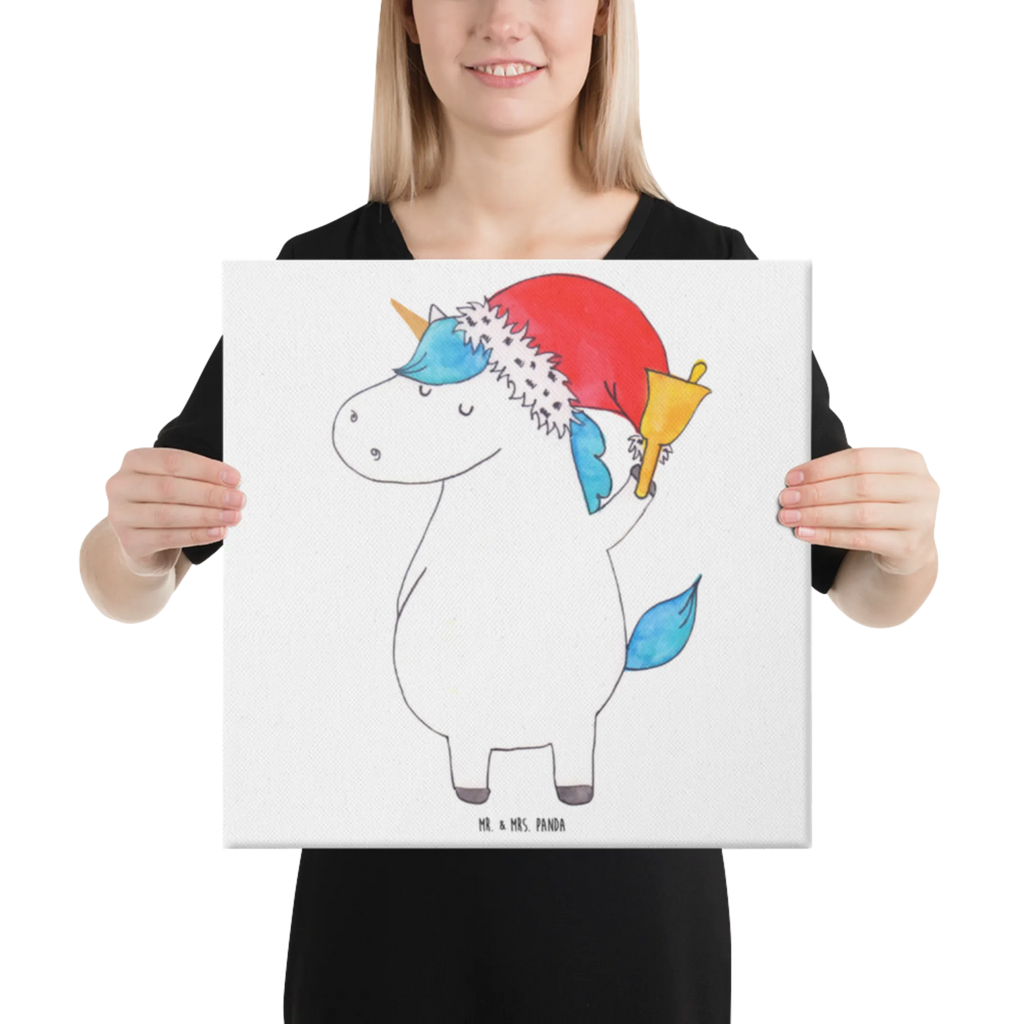 Canvas picture unicorn Santa Claus Kunstdruck, Leinwand, Unicorn, Einhorn, Einhorn Deko, Einhörner, Weihnachtsmann, Gin, Nikolaus, Wunschzettel, Weihnachten, Schoki, Feenstaub, Schokolade, Wunschliste