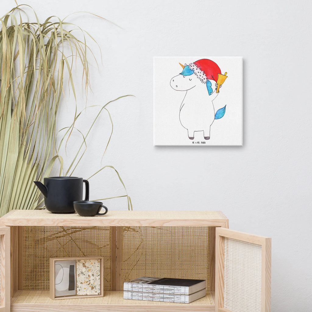 Canvas picture unicorn Santa Claus Kunstdruck, Leinwand, Unicorn, Einhorn, Einhorn Deko, Einhörner, Weihnachtsmann, Gin, Nikolaus, Wunschzettel, Weihnachten, Schoki, Feenstaub, Schokolade, Wunschliste