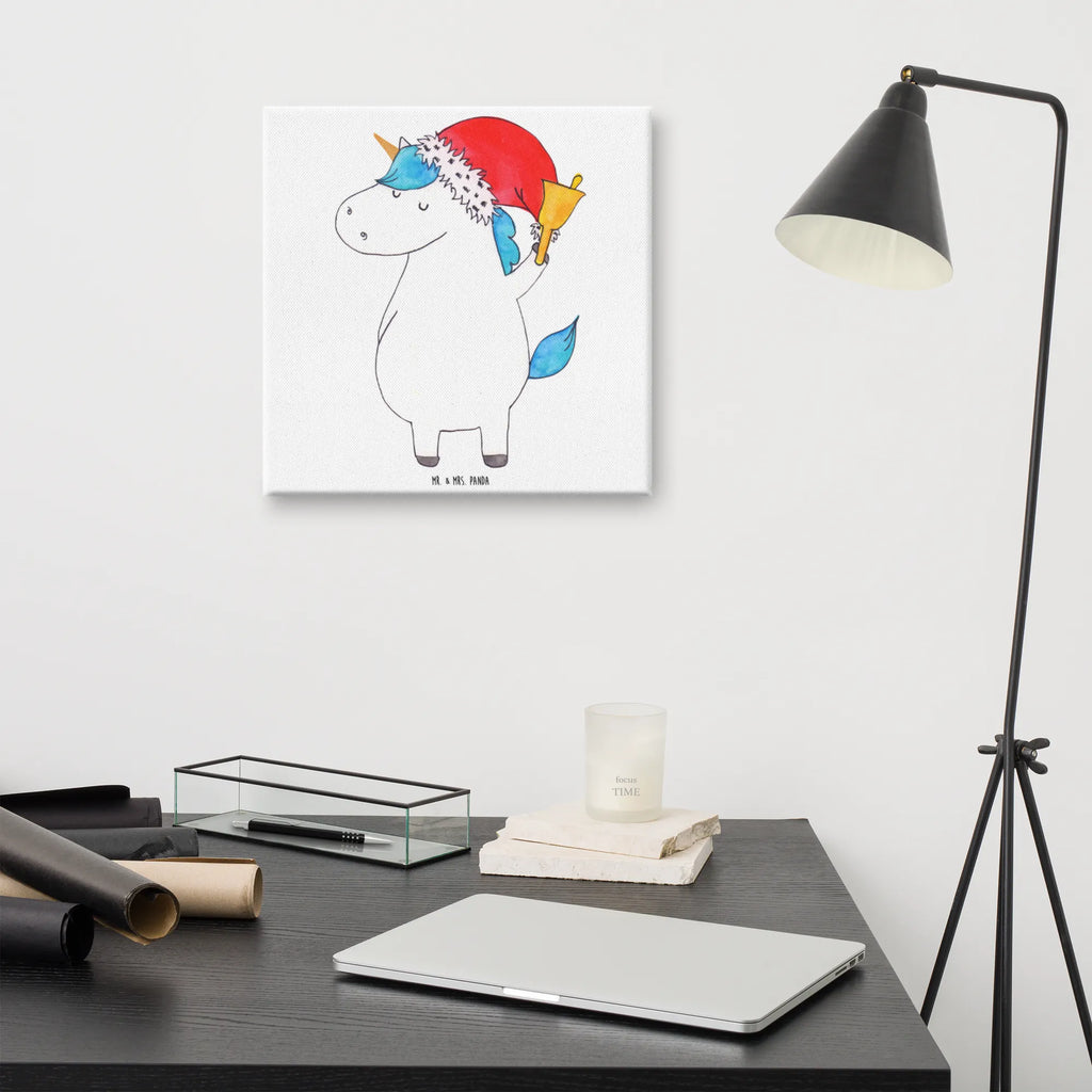 Canvas picture unicorn Santa Claus Kunstdruck, Leinwand, Unicorn, Einhorn, Einhorn Deko, Einhörner, Weihnachtsmann, Gin, Nikolaus, Wunschzettel, Weihnachten, Schoki, Feenstaub, Schokolade, Wunschliste