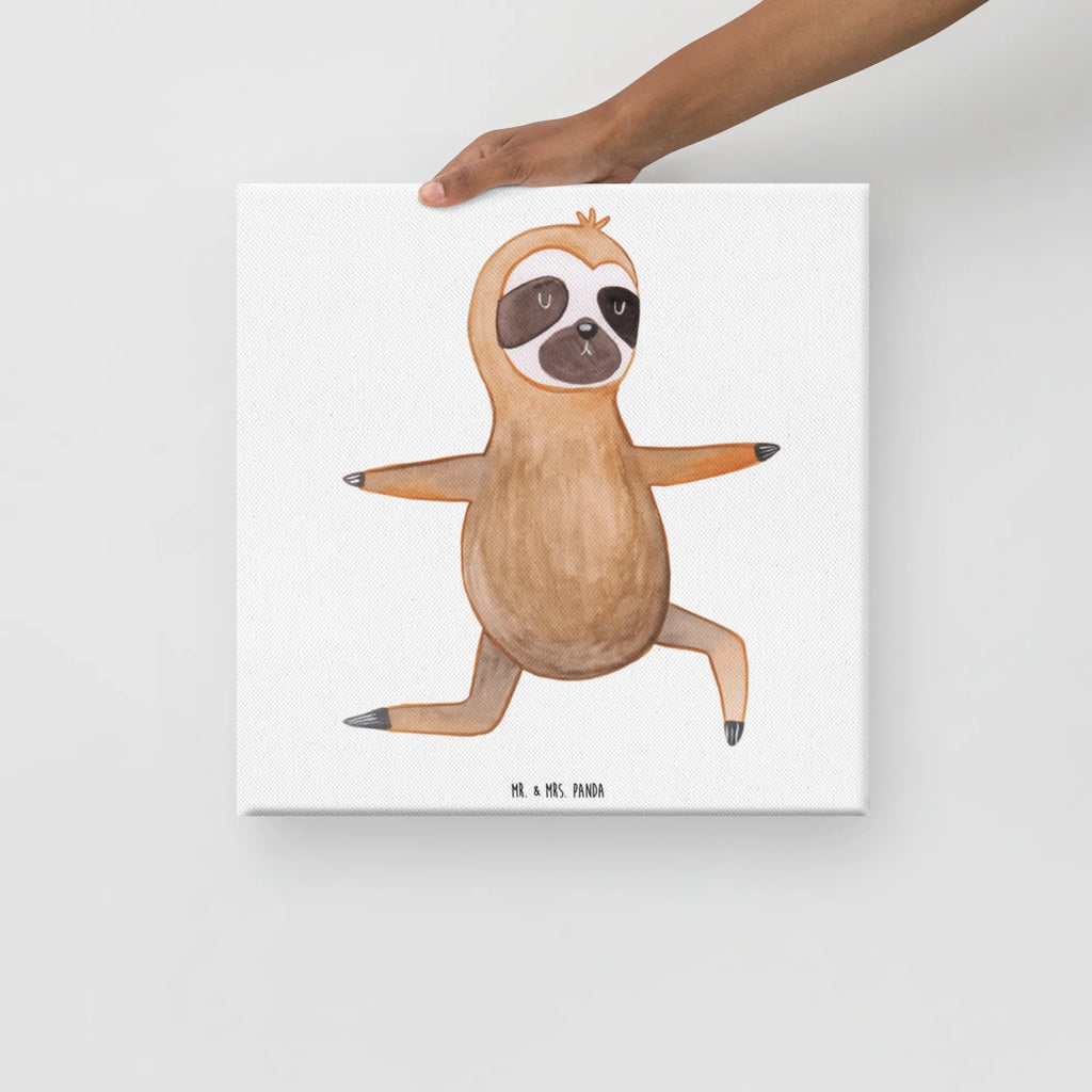 Canvas picture sloth yoga Kunstdruck, Leinwand, Faultier, Faultier Geschenk, Faultier Deko, Krieger, Namaste, Meditation, Lieblingstier, Yoga, Entspannung, faul, Yogaübungen, Atmung, Gelassenheit, Faultiere