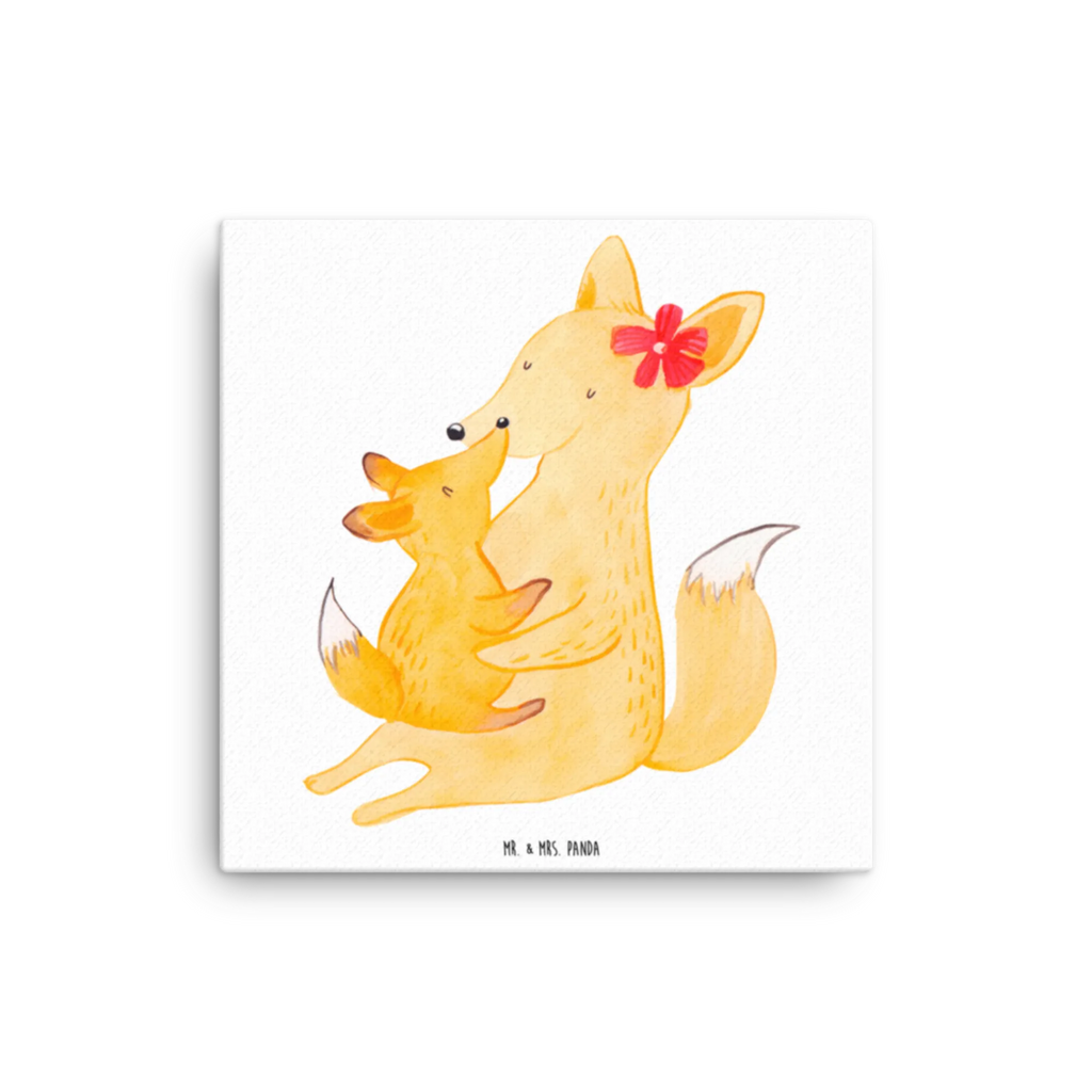Canvas picture Fox mummy Leinwand, Kunstdruck, Vatertag, Oma, Mama, Bruder, Schwester, Familie, Muttertag, Papa, Opa, Beste Tochter, Tochter, Geschenk, Mutter, Lieblingstochter