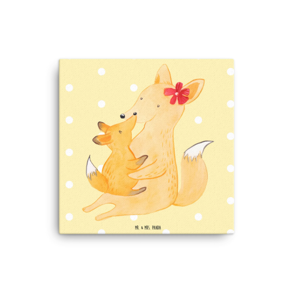 Canvas picture Fox mummy Leinwand, Kunstdruck, Vatertag, Oma, Mama, Bruder, Schwester, Familie, Muttertag, Papa, Opa, Beste Tochter, Tochter, Geschenk, Mutter, Lieblingstochter