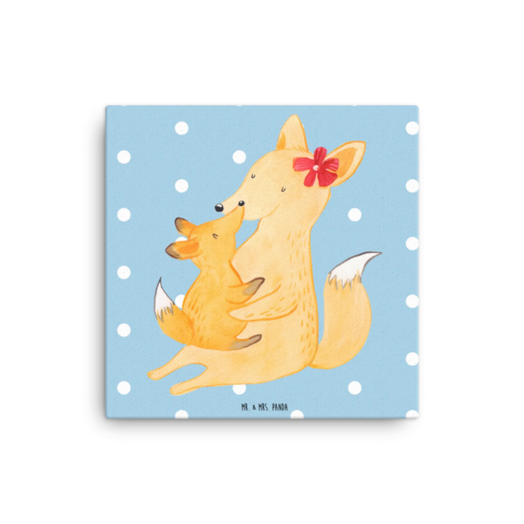 Canvas picture Fox mummy Leinwand, Kunstdruck, Vatertag, Oma, Mama, Bruder, Schwester, Familie, Muttertag, Papa, Opa, Beste Tochter, Tochter, Geschenk, Mutter, Lieblingstochter