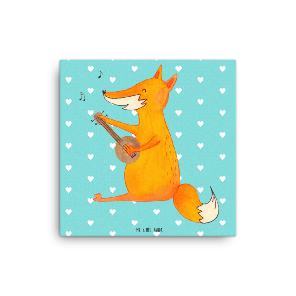 Canvas picture Lis gitara Kunstdruck, Leinwand, Fuchs, Sängerin, Füchse, Musik Spruch, Geschenk Musiker, Gitarre, Sänger, Musikerin