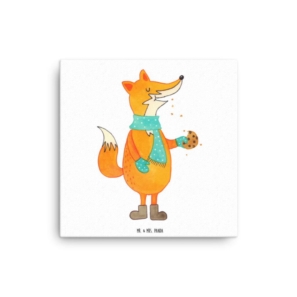 Canvas picture Fox biscuit Kunstdruck, Leinwand, Fuchs, Weihnachtszeit, Plätzchen, Backen Spruch, Kekse, Liebe, Winter, Küche Deko, Füchse