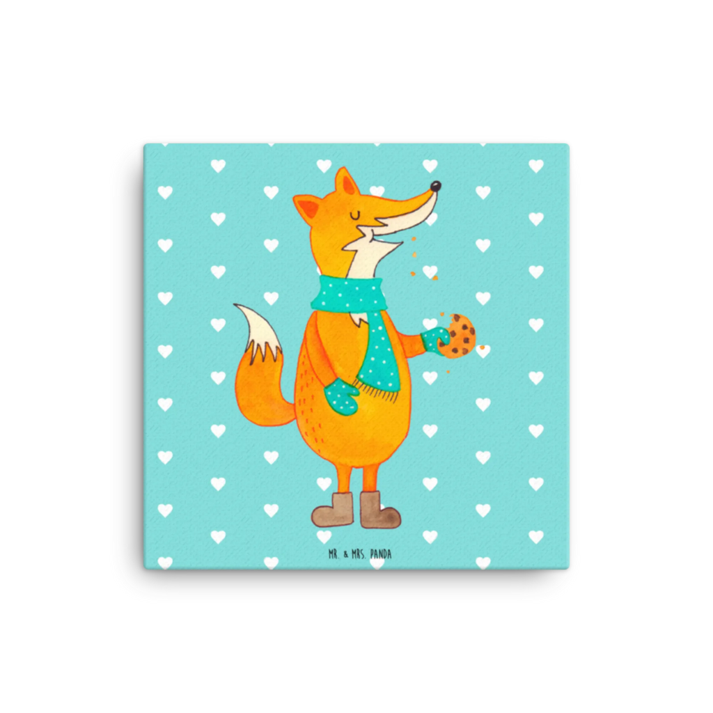 Canvas picture Fox biscuit Kunstdruck, Leinwand, Fuchs, Weihnachtszeit, Plätzchen, Backen Spruch, Kekse, Liebe, Winter, Küche Deko, Füchse